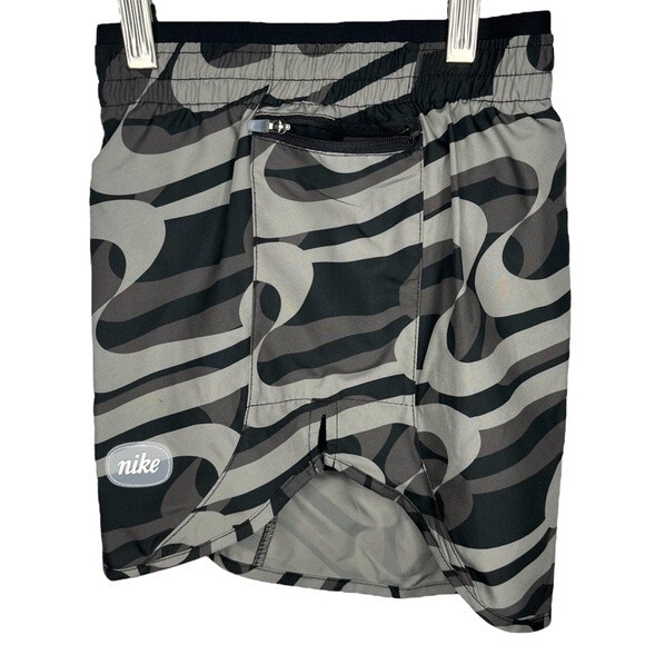 NWT Nike Dri-FIT Icon Clash Tempo Luxe Shorts sz S * Black Gray Running Swoosh - Picture 4 of 5